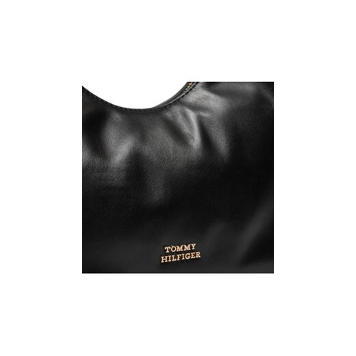 Tommy Hilfiger Torebka Soft Leather Shoulder Bag AW0AW16293 Czarny Tommy Hilfiger uniwersalny MODIVO