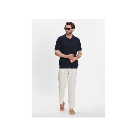 Sisley Polo 104NS300C Granatowy Regular Fit Sisley M MODIVO