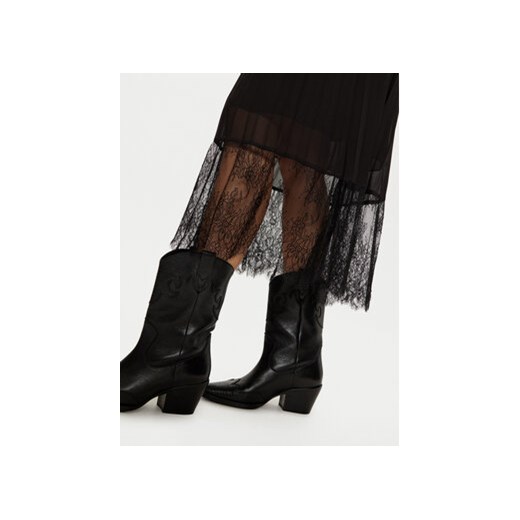 Morgan Spódnica plisowana 242-JERLAN Czarny Regular Fit Morgan 38 MODIVO