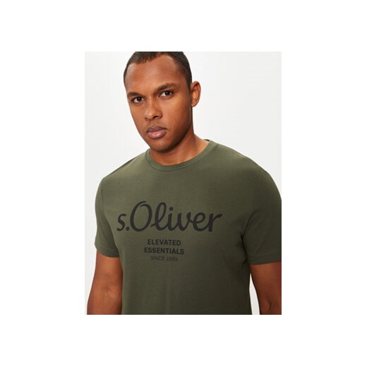 s.Oliver T-Shirt 2139909 Zielony Regular Fit M MODIVO