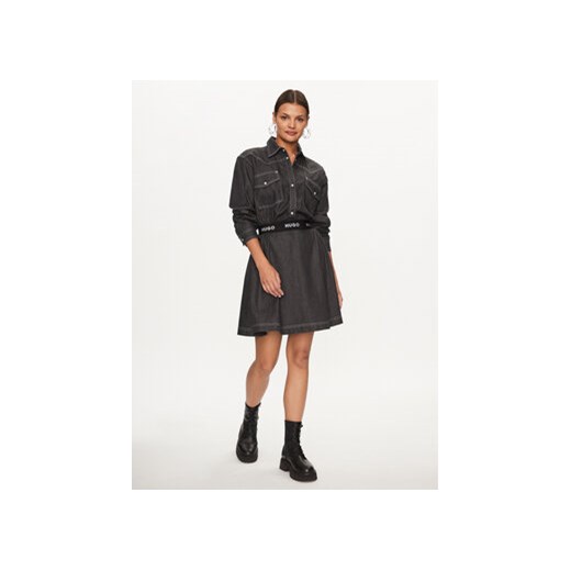 Hugo Sukienka jeansowa Karinne-1 50496059 Czarny Regular Fit 32 MODIVO