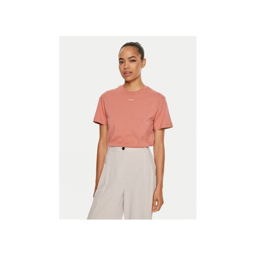 Calvin Klein T-Shirt Nano Logo K20K207519 Różowy Regular Fit Calvin Klein S MODIVO