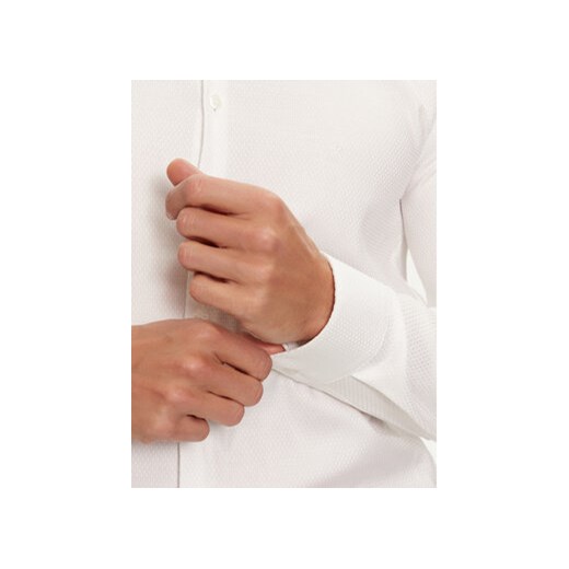 Calvin Klein Koszula K10K113528 Biały Slim Fit Calvin Klein 38 MODIVO
