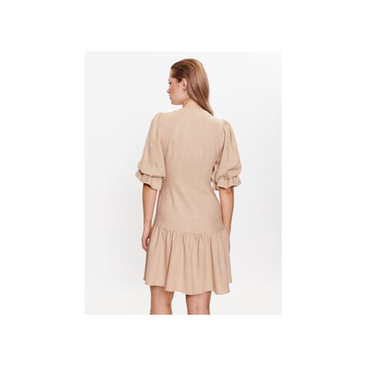 YAS Sukienka 26029985 Brązowy Regular Fit Yas XL MODIVO