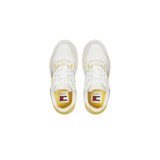 Tommy Jeans Sneakersy Tjw Retro Basket Flatform Mix EN0EN02654 Écru Tommy Jeans 40 MODIVO
