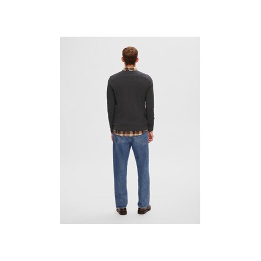 Selected Homme Sweter 16090147 Szary Regular Fit Selected Homme XL MODIVO