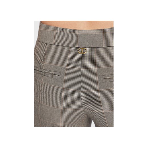 TWINSET Spodnie materiałowe 222TP250J Szary Regular Fit Twinset 46 MODIVO