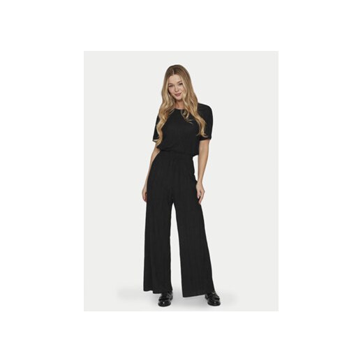 Vila Spodnie materiałowe Plisa 14089681 Czarny Regular Fit Vila XL MODIVO