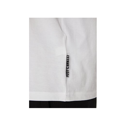 Just Cavalli T-Shirt 76OAHG05 Biały Regular Fit Just Cavalli S MODIVO