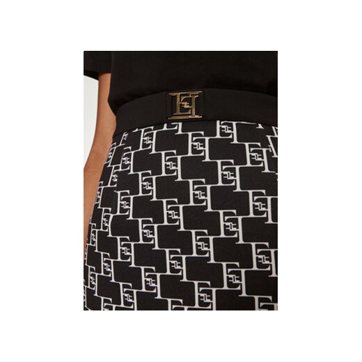 Elisabetta Franchi Spódnica mini GO-S03-41E2-V250 Czarny Regular Fit Elisabetta Franchi 46 MODIVO