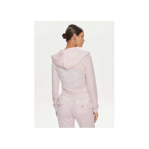 Juicy Couture Bluza Heritage Dog JCBAS223813 Różowy Slim Fit Juicy Couture L MODIVO