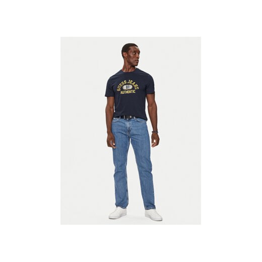 Guess T-Shirt M4BI74 K8HM0 Granatowy Slim Fit Guess S MODIVO