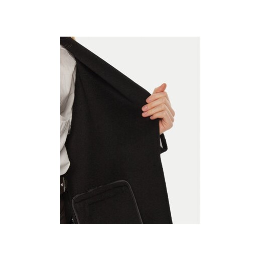 Patrizia Pepe Płaszcz przejściowy 8O0004/A006-K103 Czarny Regular Fit Patrizia Pepe 46 MODIVO