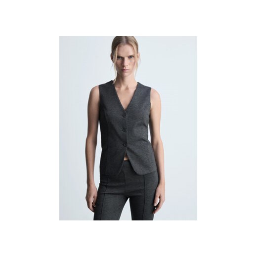 Mango Kamizelka garniturowa Jesse 77085661 Szary Slim Fit Mango XXS MODIVO