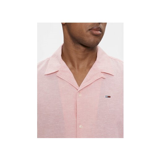 Tommy Jeans Koszula Camp DM0DM18963 Różowy Regular Fit Tommy Jeans L MODIVO