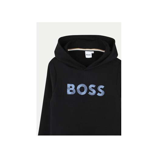Boss Bluza J51189 D Czarny Regular Fit 14Y MODIVO