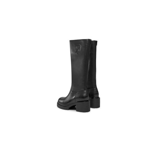 DKNY Kozaki Paloma Logo K3324785 Czarny 40_5 MODIVO
