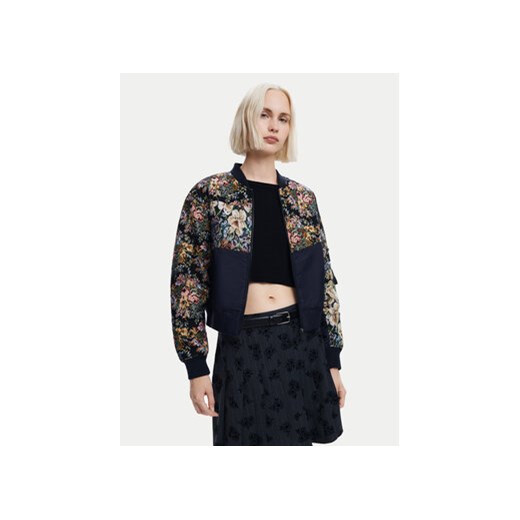 Desigual Kurtka bomber Roterdam 24WWEWB1 Czarny Regular Fit Desigual L MODIVO