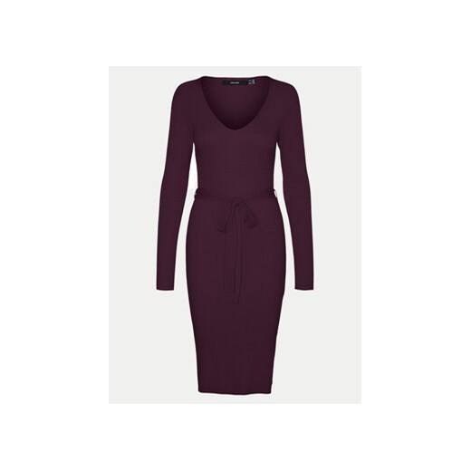 Vero Moda Sukienka dzianinowa Saba 10309320 Fioletowy Slim Fit Vero Moda XL MODIVO