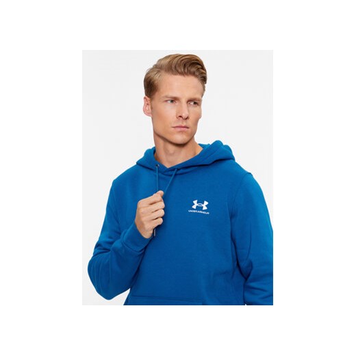 Under Armour Bluza Ua Essential Fleece Hoodie 1373880 Niebieski Loose Fit Under Armour L MODIVO