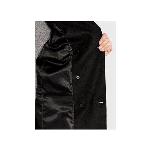 Trussardi Płaszcz wełniany 56S00807 Czarny Regular Fit Trussardi 38 MODIVO