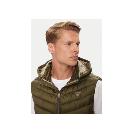 Guess Bezrękawnik M4YN21 WG9P2 Zielony Regular Fit Guess S MODIVO