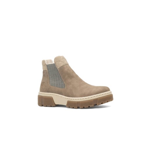Rieker Botki X8674-64 Beżowy Rieker 39 MODIVO