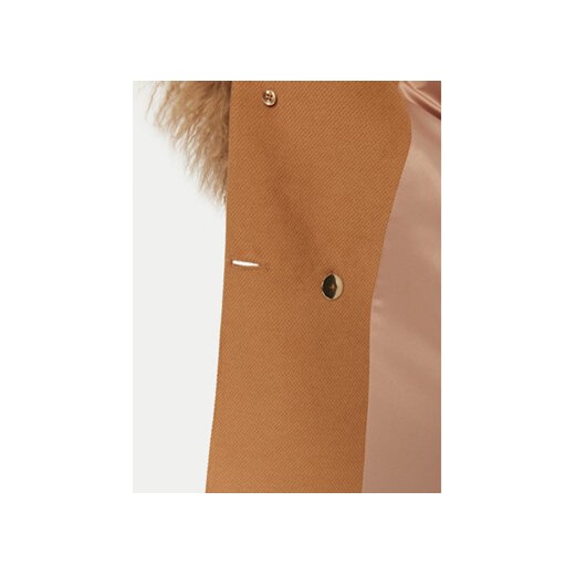 YES LONDON Płaszcz zimowy CD1202/MON/COL Brązowy Regular Fit Yes London 48 MODIVO