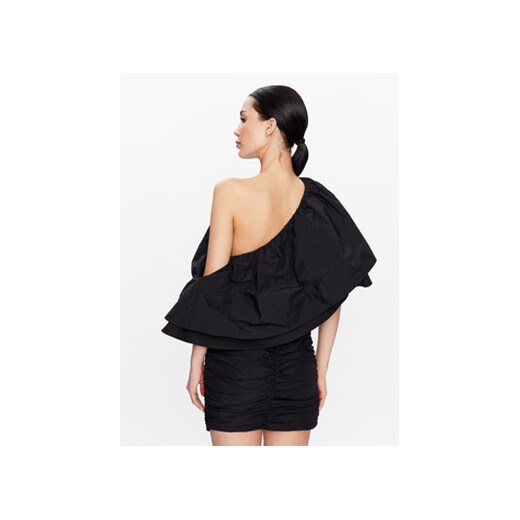 ROTATE Sukienka koktajlowa Taft Pleated One RT2495 Czarny Regular Fit Rotate 34 MODIVO