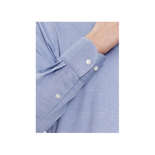 Tommy Hilfiger Koszula Cl Stretch Dobby Sf Shirt MW0MW33821 Niebieski Slim Fit Tommy Hilfiger 40 MODIVO