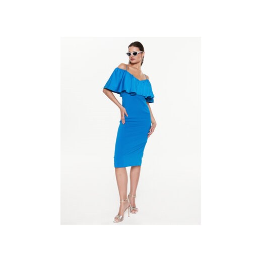 Pinko Sukienka koktajlowa La Carlota 100034 A0GI Niebieski Regular Fit Pinko 44 MODIVO