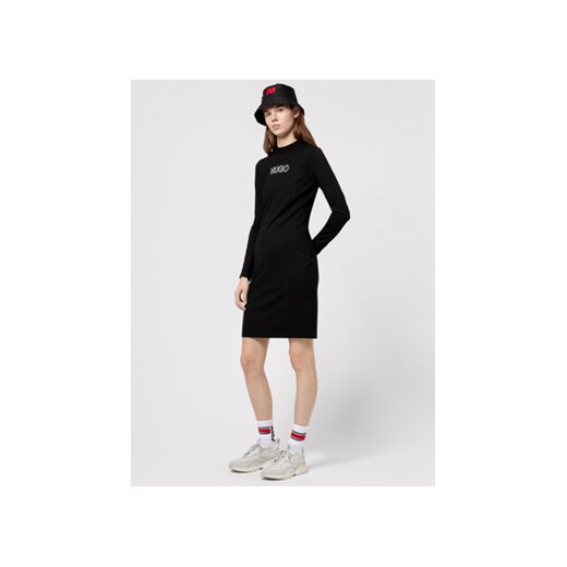 Hugo Sukienka dzianinowa Dassy 50449838 Czarny Slim Fit S MODIVO