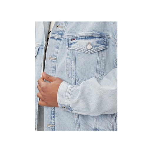 Tommy Jeans Kurtka jeansowa Aiden DM0DM18774 Błękitny Oversize Tommy Jeans L MODIVO