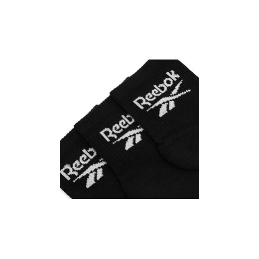 Reebok Zestaw 3 par wysokich skarpet unisex R0427-SS24 (3-pack) Czarny Reebok 37_39 MODIVO