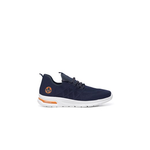 Rieker Sneakersy B7376-15 Niebieski ze sklepu MODIVO w kategorii Buty sportowe męskie - zdjęcie 176961265