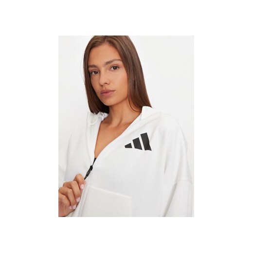 adidas Bluza Z.N.E. JE7849 Biały Loose Fit L MODIVO