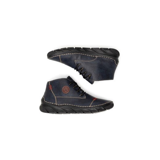 Rieker Botki 55002-14 Niebieski Rieker 38 MODIVO