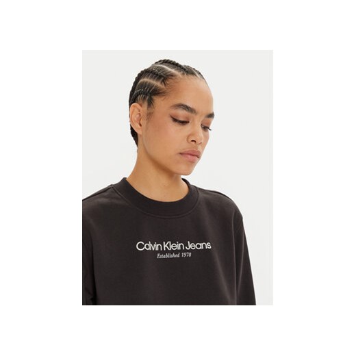 Calvin Klein Jeans Bluza Institutional J20J224913 Czarny Regular Fit S MODIVO