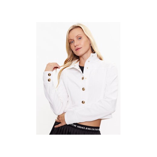 Versace Jeans Couture Kurtka jeansowa 74HAS404 Biały Regular Fit 40 MODIVO
