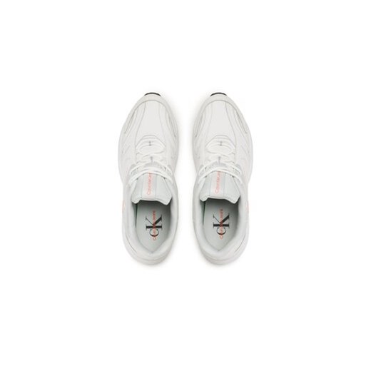 Calvin Klein Jeans Sneakersy Retro Tennis High/Low Frequency YM0YM00637 Biały 42 MODIVO