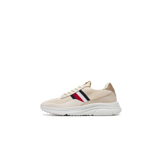 Tommy Hilfiger Sneakersy Modern Runner Premium Knit FM0FM05135 Beżowy Tommy Hilfiger 41 MODIVO