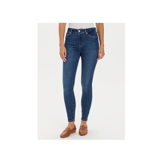 Tommy Hilfiger Jeansy Harlem WW0WW44114 Niebieski Skinny Fit ze sklepu MODIVO w kategorii Jeansy damskie - zdjęcie 176966348