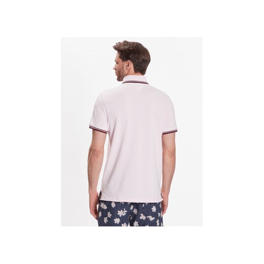 Tommy Hilfiger Polo 1985 MW0MW30750 Różowy Slim Fit Tommy Hilfiger XL MODIVO