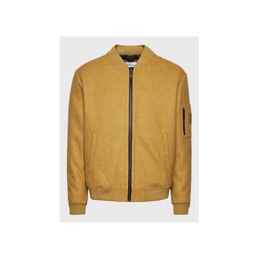 Calvin Klein Kurtka bomber Blend Hero K10K110319 Beżowy Loose Fit Calvin Klein L MODIVO