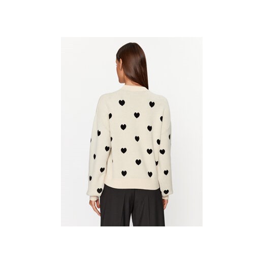 Noisy May Sweter Charlott 27028159 Beżowy Relaxed Fit Noisy May XS MODIVO