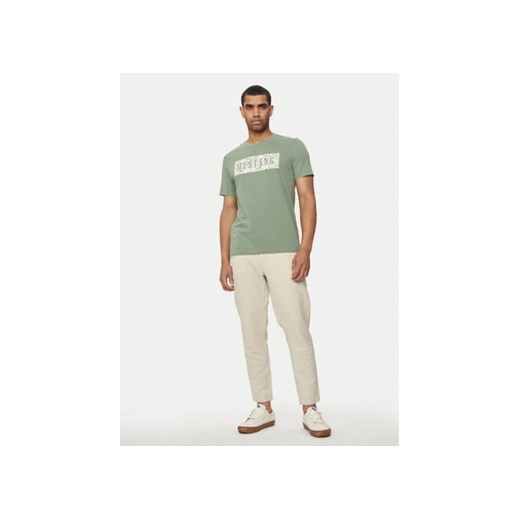 Mustang Spodnie materiałowe Milano 1015156 Beżowy Tapered Fit Mustang 33_34 MODIVO