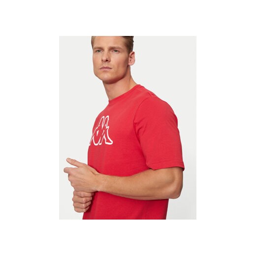 Kappa T-Shirt Logo Korpo Cromen 303HZ70 Czerwony Regular Fit Kappa L MODIVO