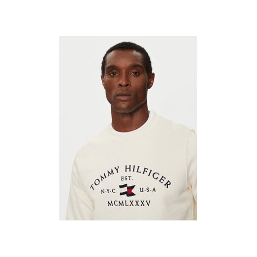 Tommy Hilfiger Bluza MW0MW35526 Écru Regular Fit Tommy Hilfiger XL MODIVO