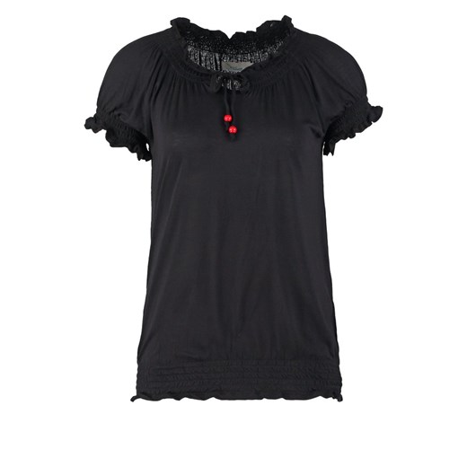 TWINTIP Tshirt basic black zalando czarny abstrakcyjne wzory