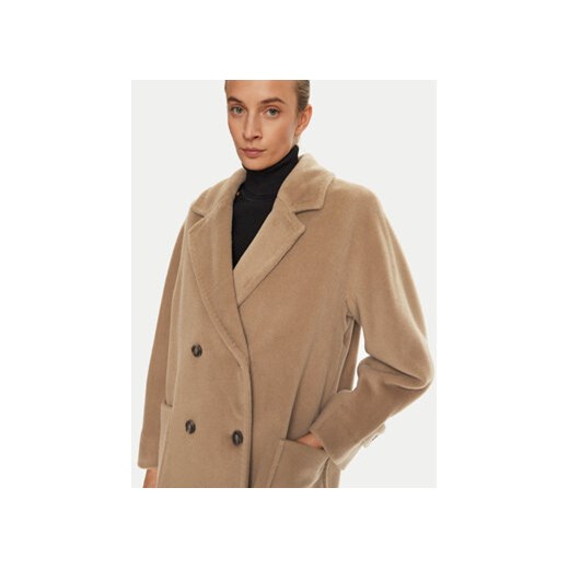 Marella Płaszcz wełniany Aprilla 2423016142 Brązowy Regular Fit Marella 44 MODIVO